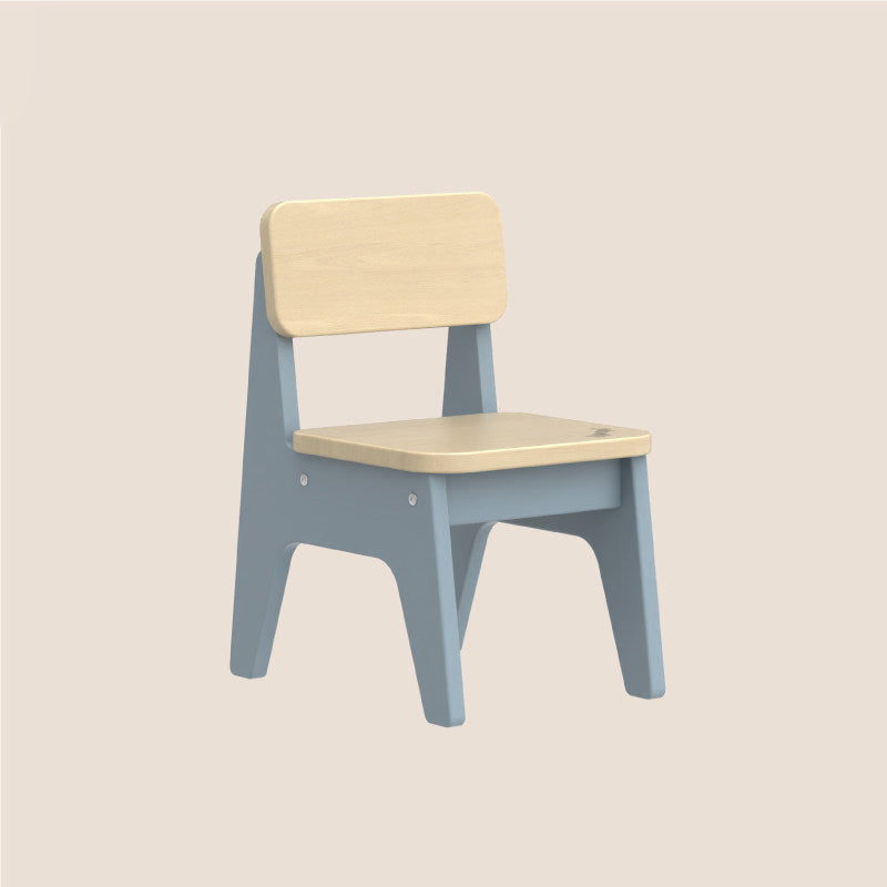 Nordic Contemporary Beech Wood Kids' Low Stool — Trapezoidal, Durable, Armless Design for Living Room