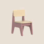 Nordic Contemporary Beech Wood Kids' Low Stool — Trapezoidal, Durable, Armless Design for Living Room