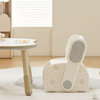 Modern Minimalist Eco-Friendly HDPE Geometric Kids' Low Stool - Armless Backrest Design for Living Room