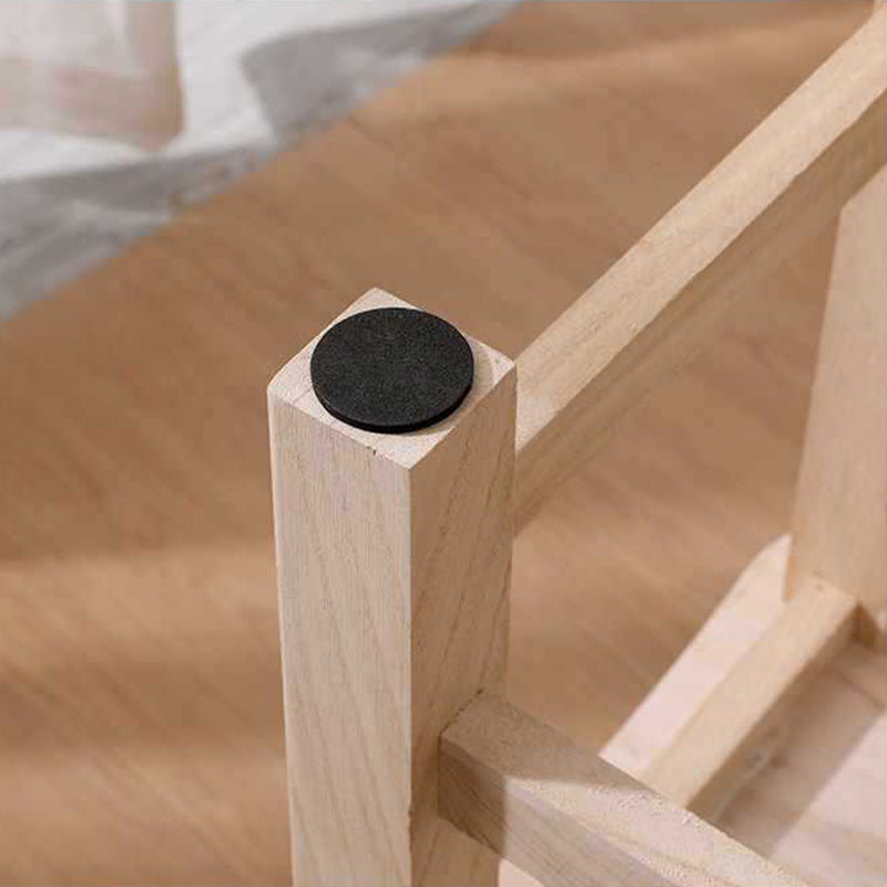 Taburete Cuadrado Moderno Minimalista de Madera de Paulownia, Ultraligero, Bajo, Sin Respaldo ni Apoyabrazos para Pasillos y Entradas