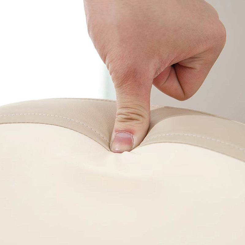 Nordic Contemporary Kids Accent Chair — Arc-Back, Cushioned PU Leather, Lightweight with Backrest and Armrests for Living Room
