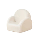 Nordic Contemporary Kids Accent Chair — Arc-Back, Cushioned PU Leather, Lightweight with Backrest and Armrests for Living Room