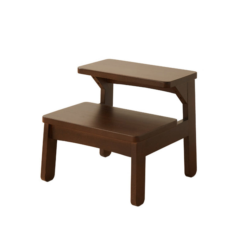 Traditional Japanese Beech Wood Trapezoidal Kids’ Footstool – Backless & Armless for Living Room