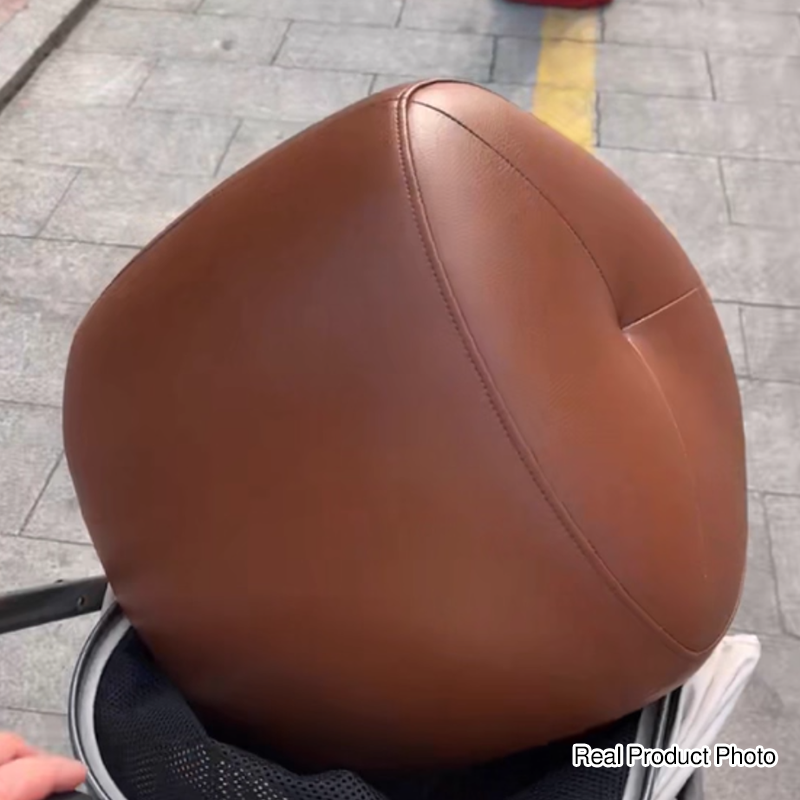 Taburete bajo contemporáneo escandinavo de madera de pino — Acolchado con cuero sintético, diseño de triángulo redondeado, asiento sin respaldo ni reposabrazos para sala de estar