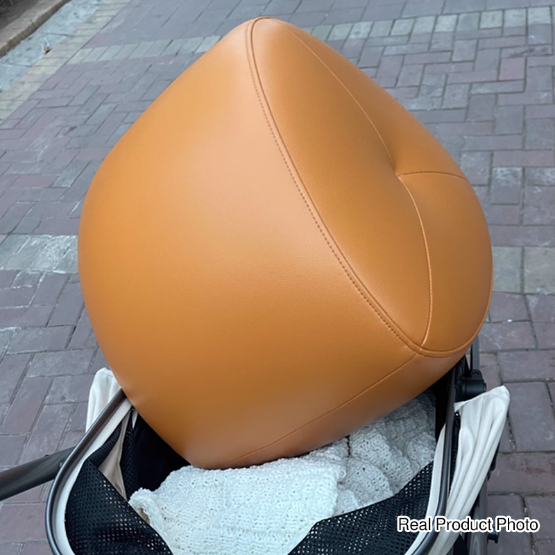 Taburete bajo contemporáneo escandinavo de madera de pino — Acolchado con cuero sintético, diseño de triángulo redondeado, asiento sin respaldo ni reposabrazos para sala de estar