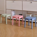 Modern Minimalist Round PP Plastic Stool – Lightweight, Stackable, Backless & Armless for Living Room & Entryway