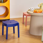 Modern Minimalist Round PP Plastic Stool – Lightweight, Stackable, Backless & Armless for Living Room & Entryway