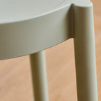 Modern Minimalist Round PP Plastic Stool – Lightweight, Stackable, Backless & Armless for Living Room & Entryway