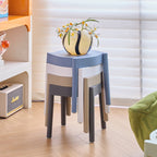 Modern Minimalist Round PP Plastic Stool – Lightweight, Stackable, Backless & Armless for Living Room & Entryway