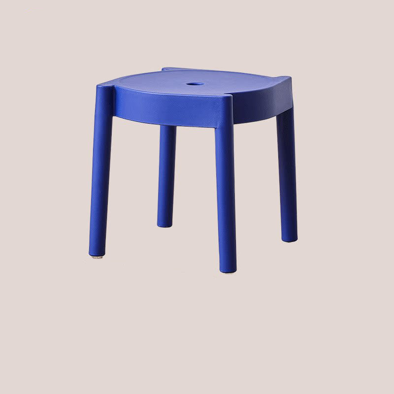 Modern Minimalist Round PP Plastic Stool – Lightweight, Stackable, Backless & Armless for Living Room & Entryway