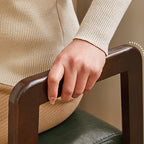 Modern Minimalist Leather & Solid Wood Trapezoid Bench with Armrest and 1-Shelf Storage for Living Room