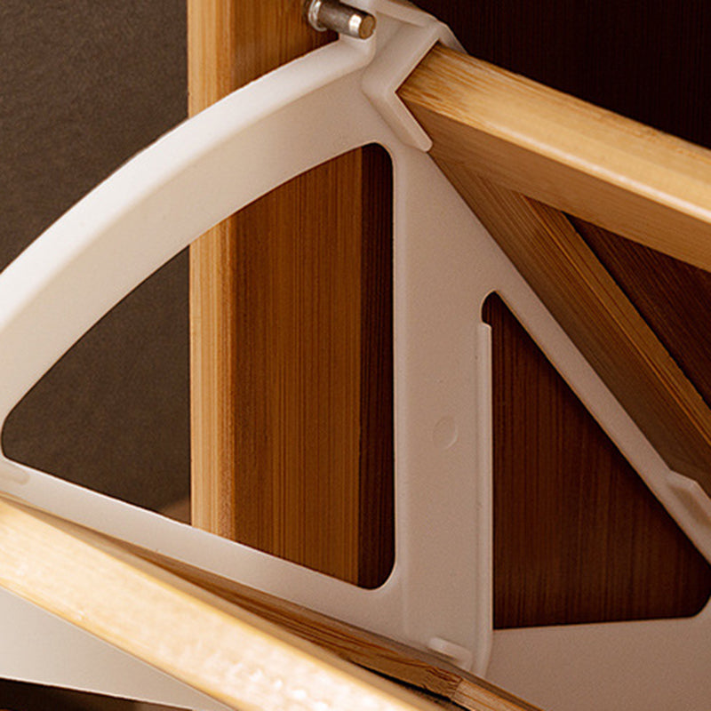 Banco para zapatos ventilado rectangular de lino ABS de bambú japonés tradicional para recibidor y sala de estar