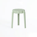 Modern Minimalist Petal-Shaped PP Stackable Stool - Low-Profile Seating for Living Room