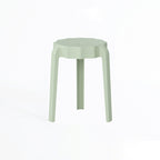Modern Minimalist Petal-Shaped PP Stackable Stool - Low-Profile Seating for Living Room