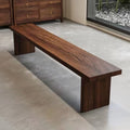 Traditional Chinese Pine Wood Rectangular Shoe Bench For Living Room
