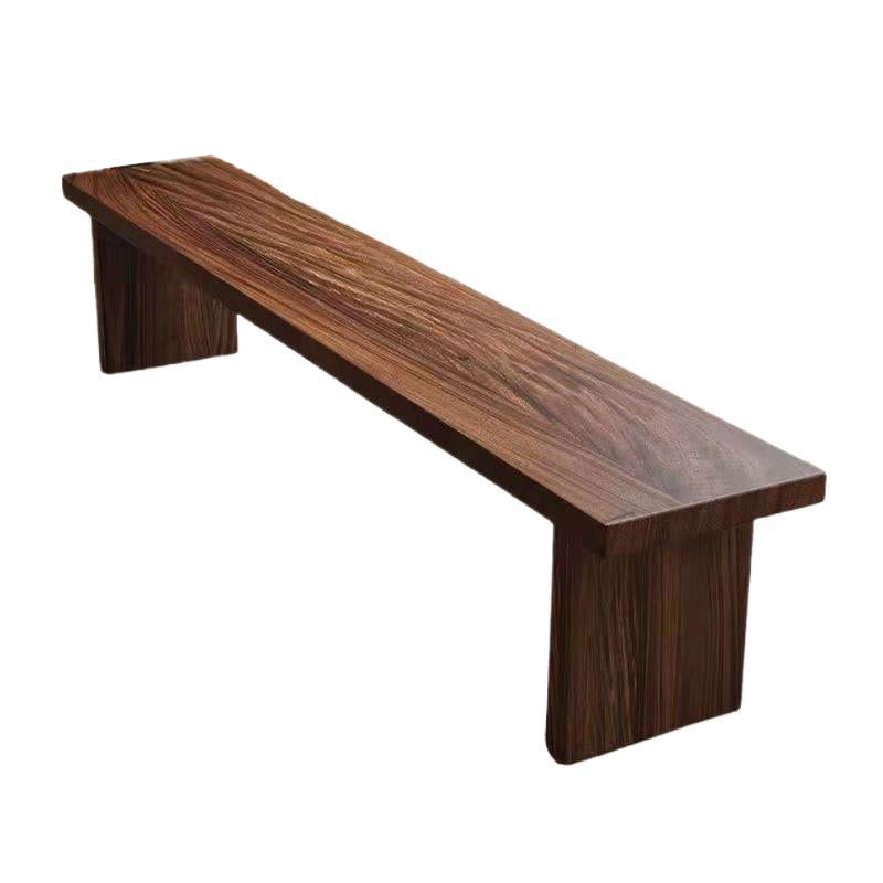 Traditional Chinese Pine Wood Rectangular Shoe Bench For Living Room