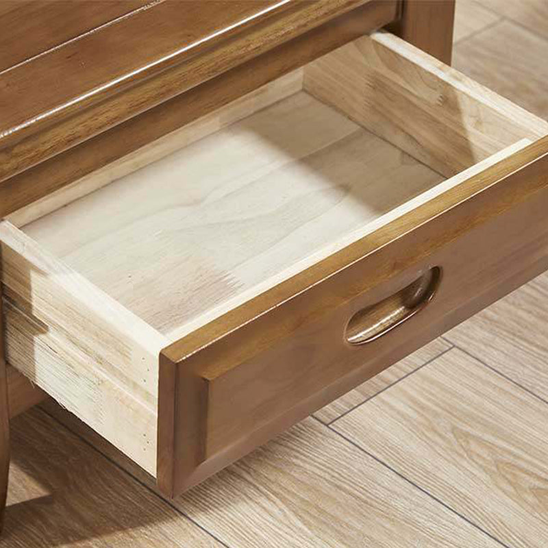 Traditional Chinese Solid Wood Grid-Square Low Stool with Backrest for Living Room - Elegant, Compact Seating