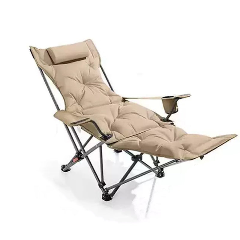 Modern Minimalist Foldable Rectangular Reclining Lounge Chair – Oxford Fabric, Carbon Steel Frame, Portable Outdoor Patio Chair