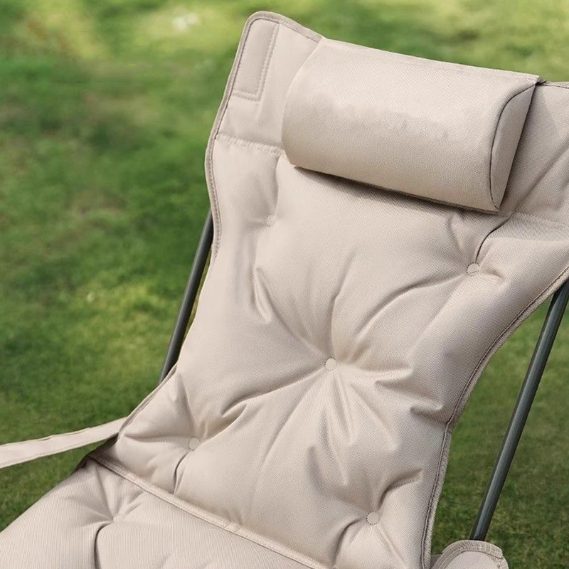 Modern Minimalist Foldable Rectangular Reclining Lounge Chair – Oxford Fabric, Carbon Steel Frame, Portable Outdoor Patio Chair