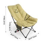Modern Minimalist Oxford Fabric Rectangular Folding Recliner Chair – Portable Outdoor Patio Lounge