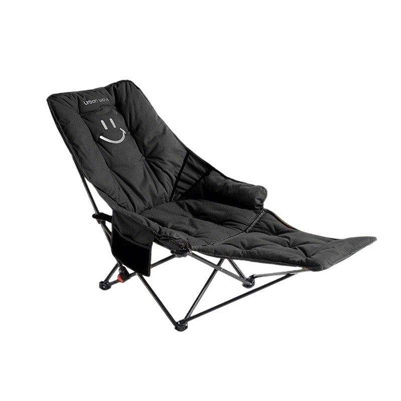 Modern Minimalist Oxford Fabric Rectangular Folding Recliner Chair – Portable Outdoor Patio Lounge