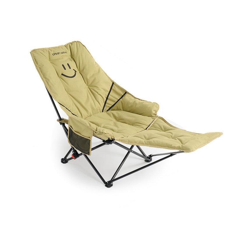 Modern Minimalist Oxford Fabric Rectangular Folding Recliner Chair – Portable Outdoor Patio Lounge