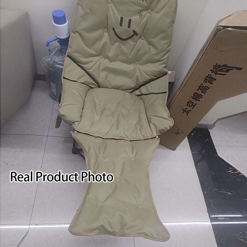 Modern Minimalist Oxford Fabric Rectangular Folding Recliner Chair – Portable Outdoor Patio Lounge