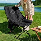 Modern Minimalist Oxford Fabric Rectangular Folding Recliner Chair – Portable Outdoor Patio Lounge