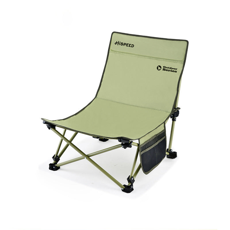 Modern Minimalist Outdoor Recliner Chair with Fabric Upholstery and Carbon Steel Rectangular Frame