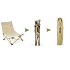 Modern Minimalist Outdoor Recliner Chair with Fabric Upholstery and Carbon Steel Rectangular Frame