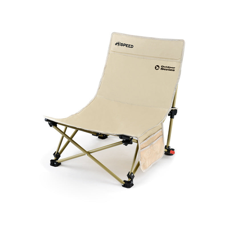 Modern Minimalist Outdoor Recliner Chair with Fabric Upholstery and Carbon Steel Rectangular Frame