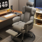 Contemporary Luxury Square Microfiber Leather Cat Scratch Leather Aluminum Alloy Gaming Chair Adjustable Backrest Footrest For Study
