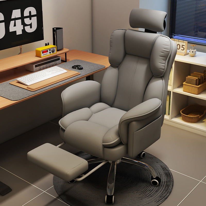 Contemporary Luxury Square Microfiber Leather Cat Scratch Leather Aluminum Alloy Gaming Chair Adjustable Backrest Footrest For Study