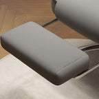 Contemporary Luxury Square Microfiber Leather Cat Scratch Leather Aluminum Alloy Gaming Chair Adjustable Backrest Footrest For Study