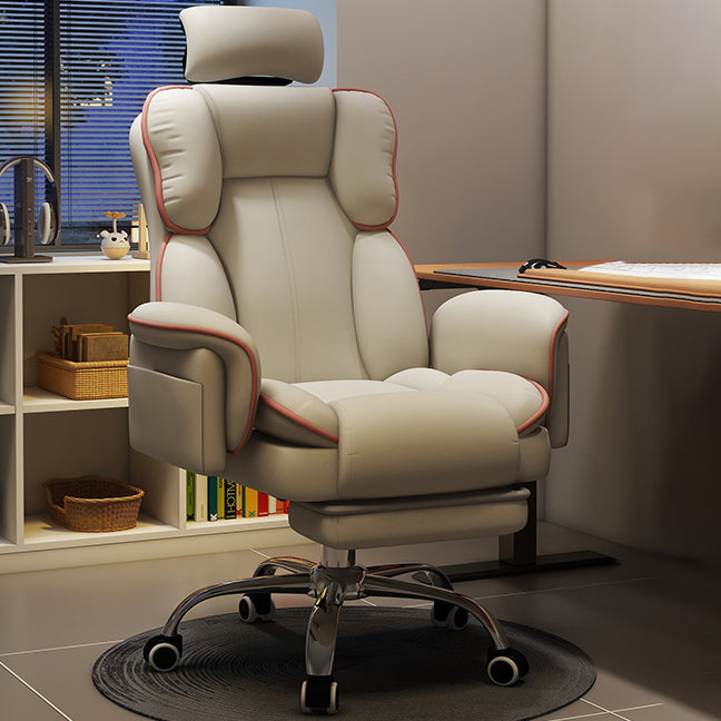Contemporary Luxury Square Microfiber Leather Cat Scratch Leather Aluminum Alloy Gaming Chair Adjustable Backrest Footrest For Study