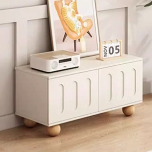 Nordic Contemporary MDF 2-Tier Shoe Bench & Organizer – Multi-Function Entryway Shoe Rack