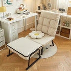 Sillón Reclinable Cuadrado Moderno de Polipiel de Lujo con Estructura de Acero al Carbono, Respaldo y Reposabrazos Cómodos para Sala de Estar