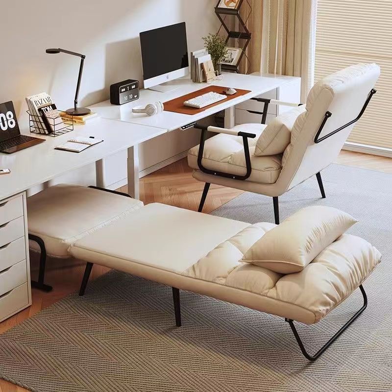 Sillón Reclinable Cuadrado Moderno de Polipiel de Lujo con Estructura de Acero al Carbono, Respaldo y Reposabrazos Cómodos para Sala de Estar