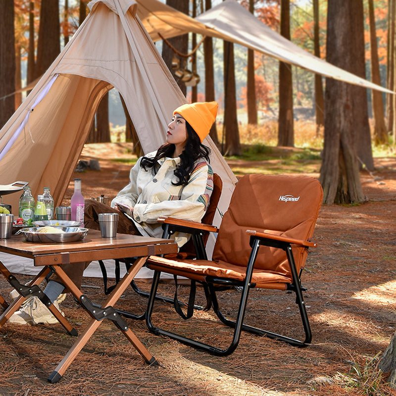 Silla de camping moderna, minimalista, rectangular, para exteriores, de aleación de aluminio, tela Oxford, algodón, plegable, desmontable, con respaldo y apoyabrazos para jardín