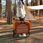 Silla de camping moderna, minimalista, rectangular, para exteriores, de aleación de aluminio, tela Oxford, algodón, plegable, desmontable, con respaldo y apoyabrazos para jardín
