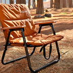 Silla de camping moderna, minimalista, rectangular, para exteriores, de aleación de aluminio, tela Oxford, algodón, plegable, desmontable, con respaldo y apoyabrazos para jardín