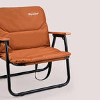 Silla de camping moderna, minimalista, rectangular, para exteriores, de aleación de aluminio, tela Oxford, algodón, plegable, desmontable, con respaldo y apoyabrazos para jardín