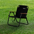Silla de camping moderna, minimalista, rectangular, para exteriores, de aleación de aluminio, tela Oxford, algodón, plegable, desmontable, con respaldo y apoyabrazos para jardín