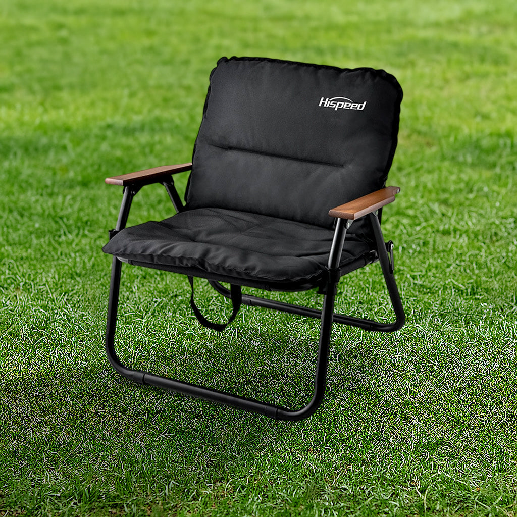 Modern Minimalist Rectangle Outdoor Aluminum Alloy Oxford Fabric Cotton Foldable Detachable Camping Chair Backrest Armrest For Garden