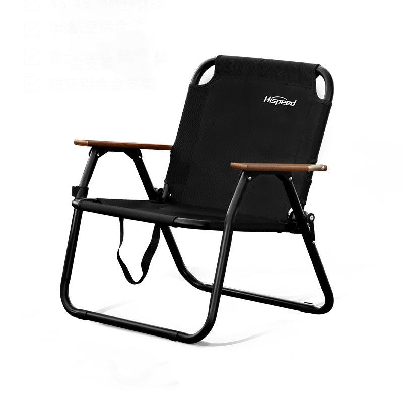 Silla de camping moderna, minimalista, rectangular, para exteriores, de aleación de aluminio, tela Oxford, algodón, plegable, desmontable, con respaldo y apoyabrazos para jardín