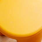 Modern Minimalist Round PE Stool - Low-Profile, Armless Seating for Living Room