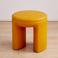 Modern Minimalist Round PE Stool - Low-Profile, Armless Seating for Living Room