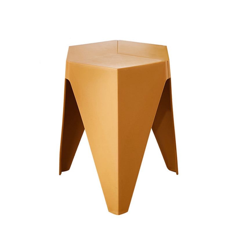 Modern Minimalist Square PE Stool, Armless, Low-Profile for Dining Room & Kitchen