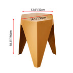 Modern Minimalist Square PE Stool, Armless, Low-Profile for Dining Room & Kitchen