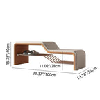Banco de zapatos rectangular de piel sintética, madera maciza y metal, con esponja moderna minimalista, sin brazos, para entradas
